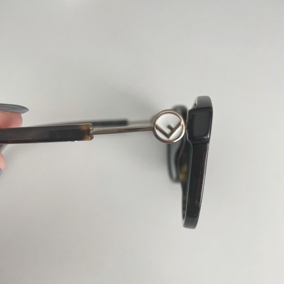 FENDI Sunglasses FF 0374/S Dark Havana/green Shaded - Picture 7 of 9